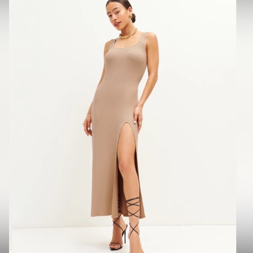 Reformation Bliss Dress- Buff
